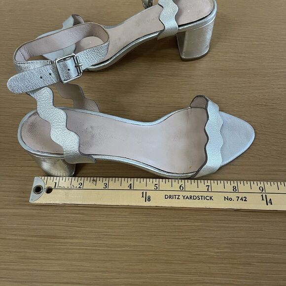 Women's Loeffler Randall Emi Scalloped Block Heel Dress Sandal - Picture 11 of 11